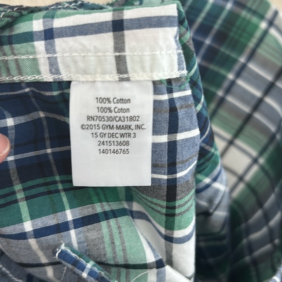 Gymboree toddler boy, 18 to 24 months plaid, long sleeve button-down - Picture 4 of 5
